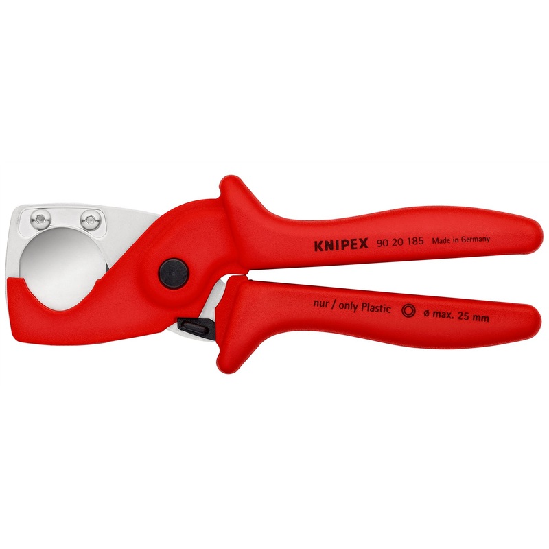 Knipex PlastiCut Cutter fro Flexible Hoses and Plastic Conduit Pipe 185mm 25mm Capacity 90 20 185