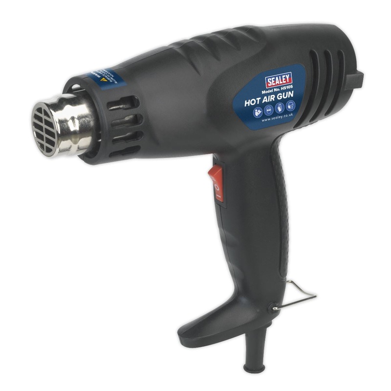 Sealey 1600W Hot Air Gun 2 Speed 370C/500C Paint Vinyl Stripper Heat Gun