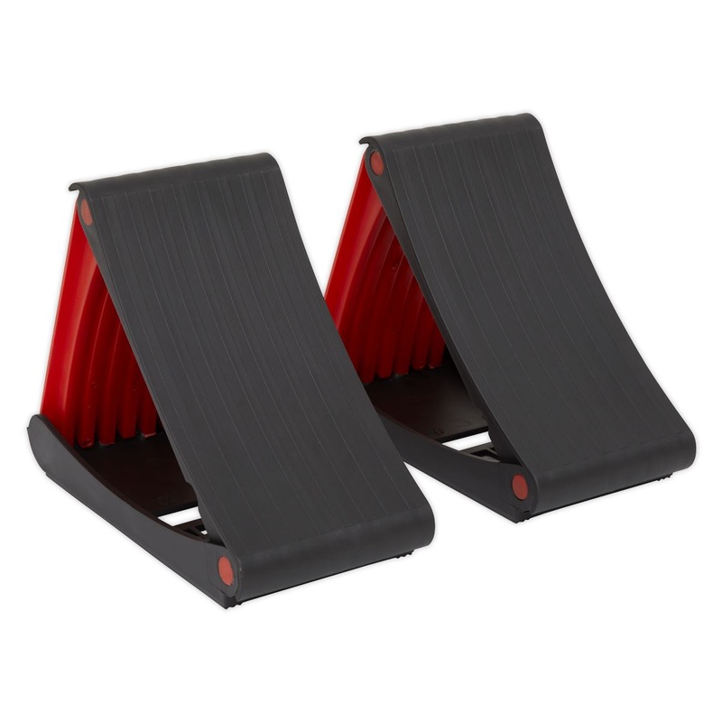 Sealey Pair of Folding Wheel Chocks