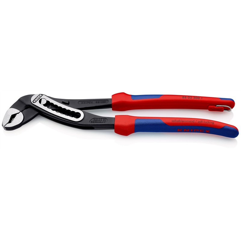 Knipex Alligator Water Pump Pliers 70mm Capacity 300mm Multi Component Grips Tether Point 88 02 300 T
