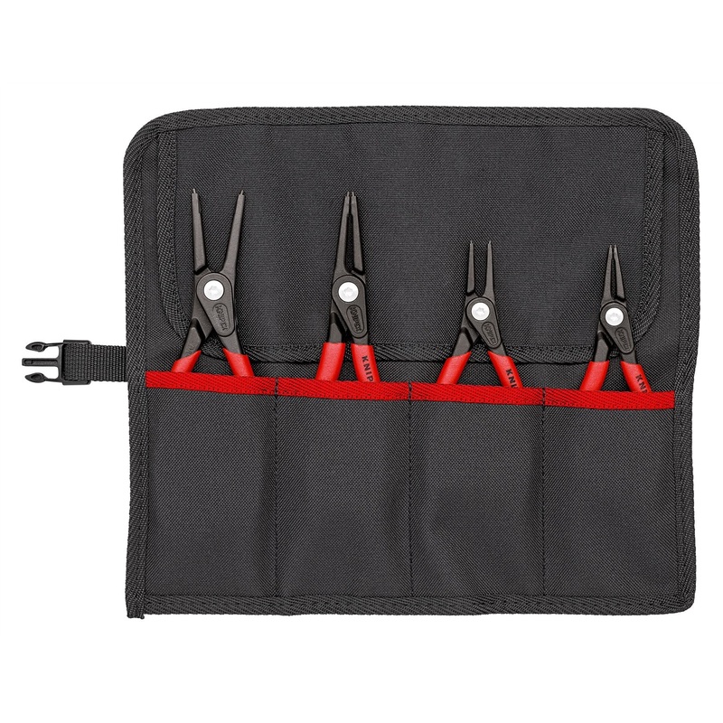 Knipex Circlip Pliers Set in Tool Roll 4 Piece Internal External Plier 00 19 57
