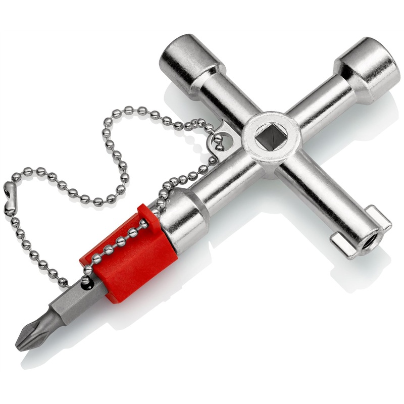 Knipex Control Cabinet Key for Standard Cabinets and Shut-Off Systems 76mm 00 11 03