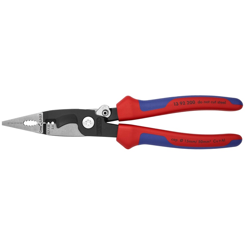 Knipex Electrical Installation Pliers with Multi Component Grips 200mm 13 92 200