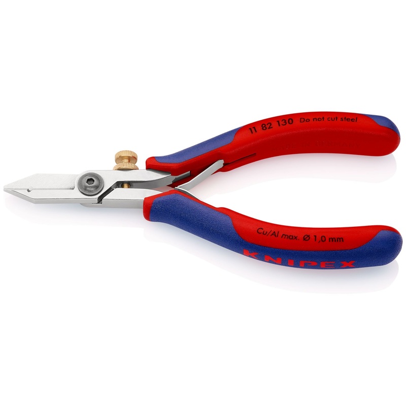 KNIPEX Electronics Wire Stripping Shears Pliers 130mm Multi Component Grips 11 82 130