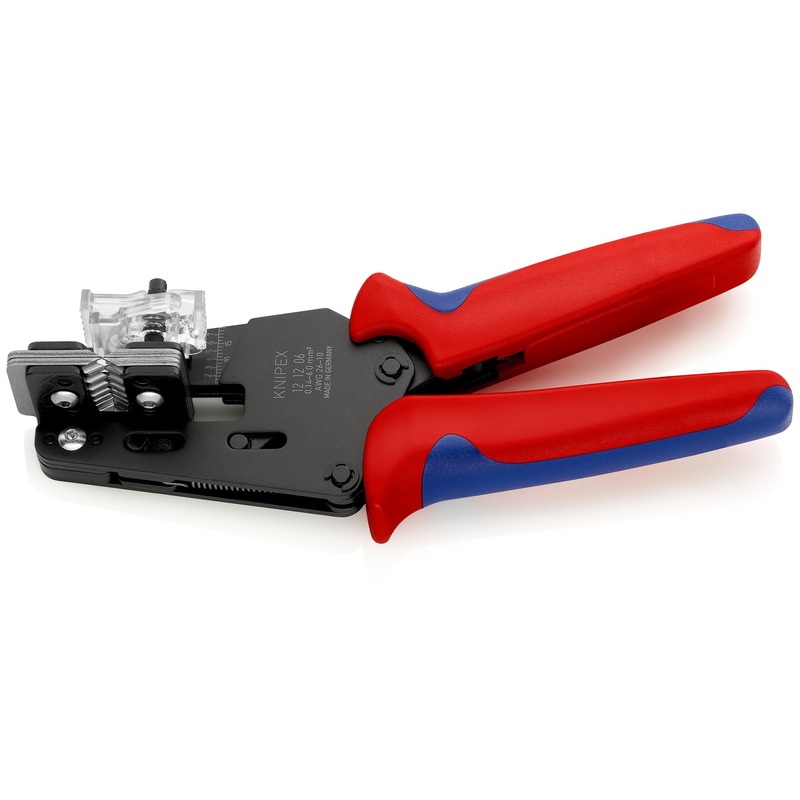 KNIPEX Precision Insulation Wire Stripper with Adapted Blades 195mm Multi Component Grips 12 12 06