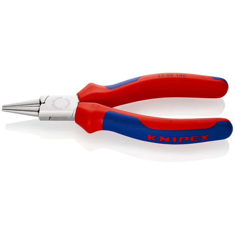 Knipex Round Nose Pliers 140mm Multi Component Grips 22 05 140