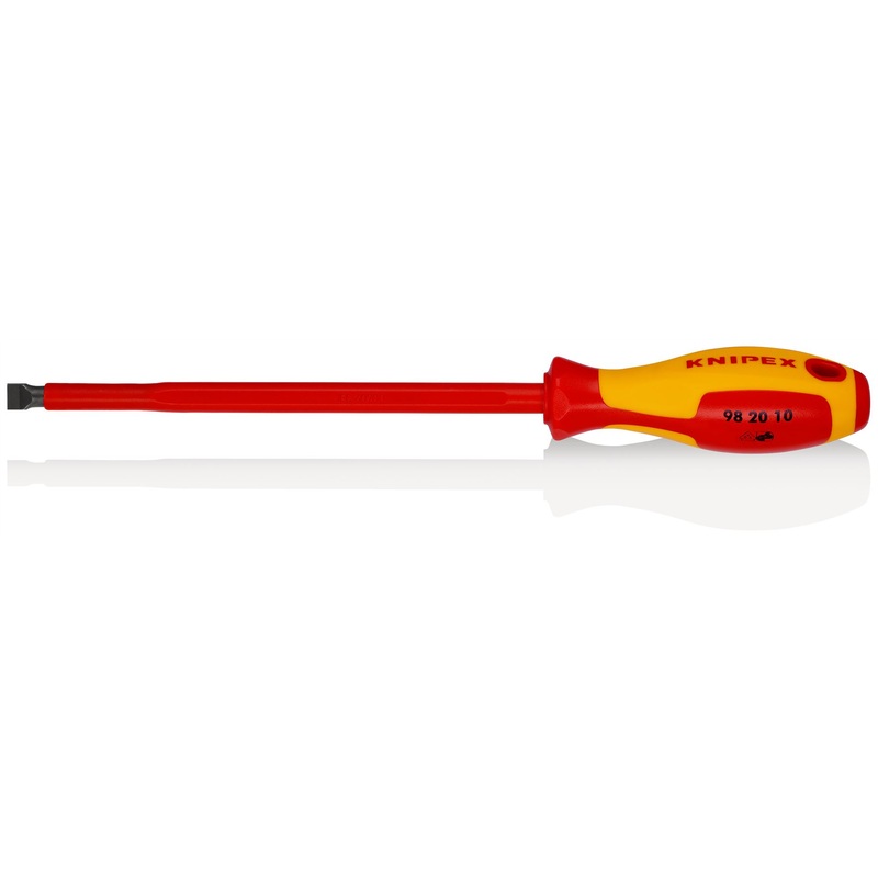 Knipex VDE Screwdriver for Slotted Screws 1000V 10.0 x 1.6 x 200mm 98 20 10