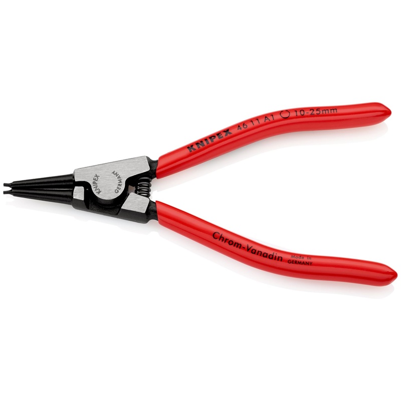 KNIPEX Circlip Pliers for External Circlips on Shafts 140mm 1.3mm Diameter Tips 46 11 A1