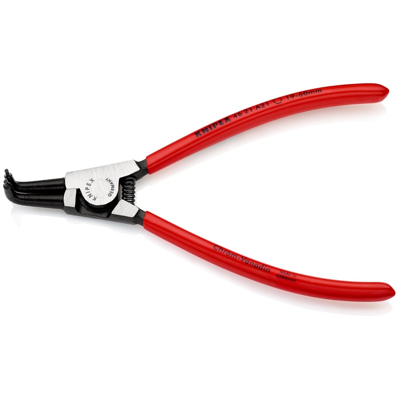 KNIPEX Circlip Pliers for External Circlips on Shafts 90 Angled 170mm 1.8mm Diameter Tips 46 21 A21