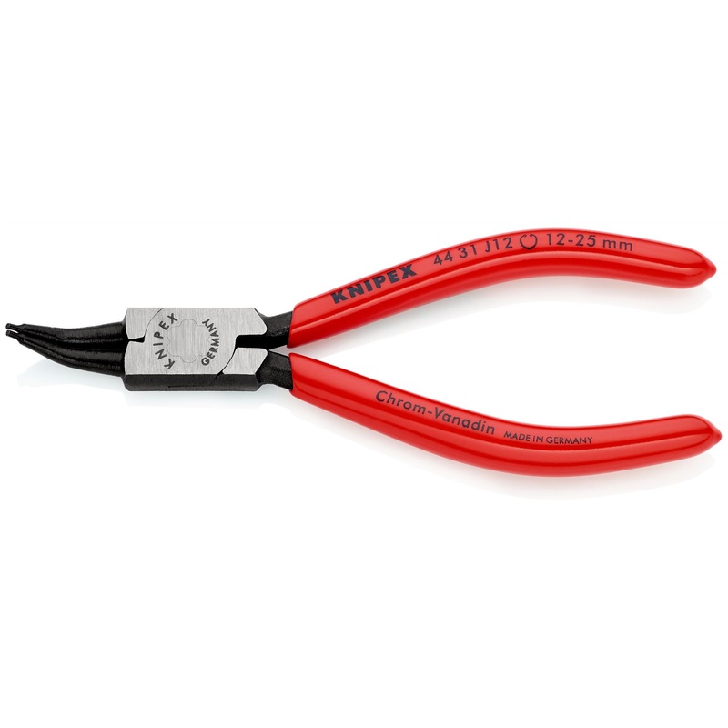 KNIPEX Circlip Pliers for Internal Circlips in Bore Holes 45 Angled 140mm 1.3mm Diameter Tips 44 31 J12