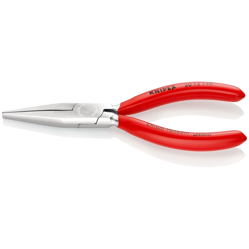 KNIPEX Long Nose Pliers Heavy Duty Wear Resisting 140mm Chrome Plastic Coated 30 13 140