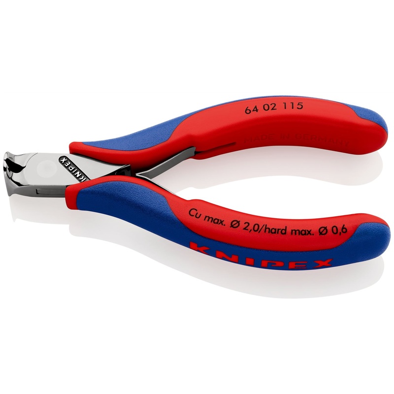 KNIPEX Precision Electronics End Cutting Nipper Pliers 115mm Multi Component Grips 62 02 115