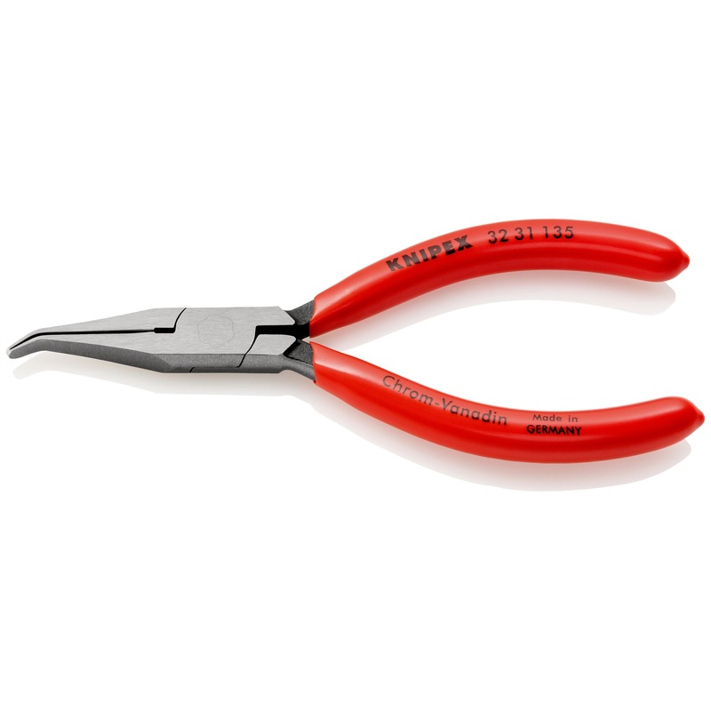 KNIPEX Relay Adjusting Gripping Pliers Bent Nose Plier 135mm Plastic Coated 32 31 135