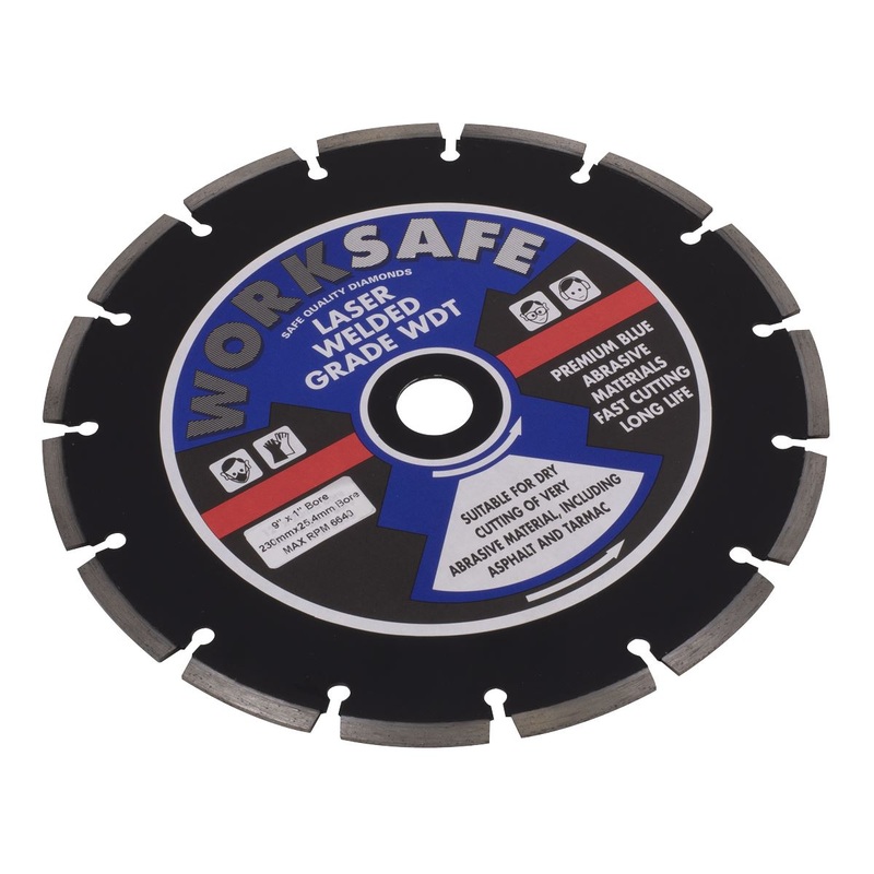 Worksafe by Sealey Asphalt/Tarmac Diamond Blade 230 x 22mm