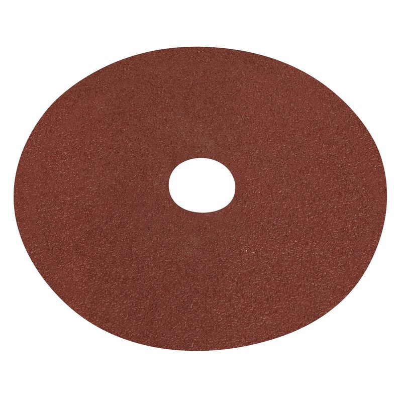 Worksafe by Sealey Fibre Backed Disc 125mm - 40Grit Pack of 25