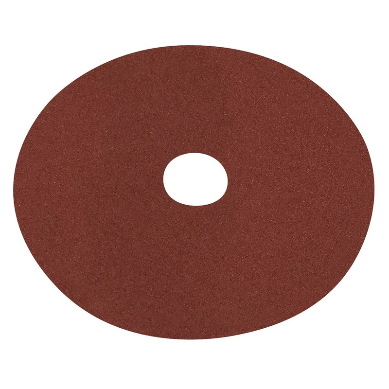 Worksafe by Sealey Fibre Backed Disc 125mm - 60Grit Pack of 25