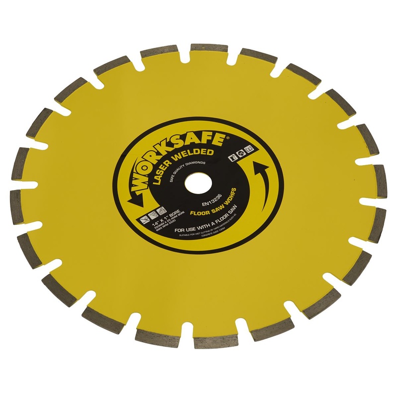 Worksafe by Sealey Floor Saw Blade (Hard) 350 x 25mm