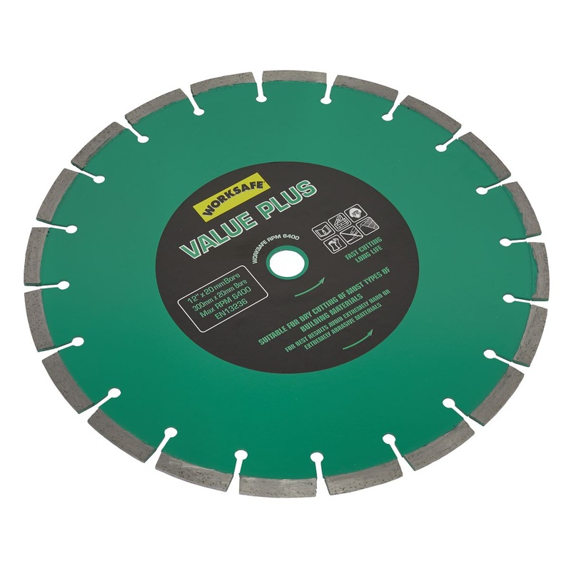 Worksafe by Sealey Value Plus Diamond Blade 300 x 20mm
