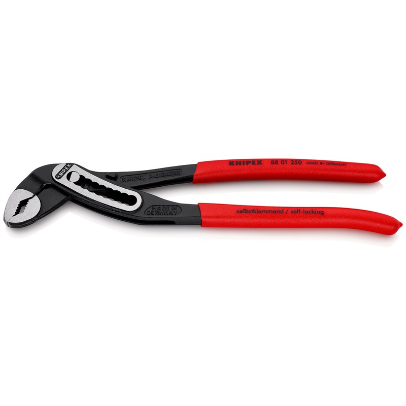 KNIPEX Alligator Water Pump Pliers 250mm Plastic Coated Handles Non Slip 88 01 250 SB