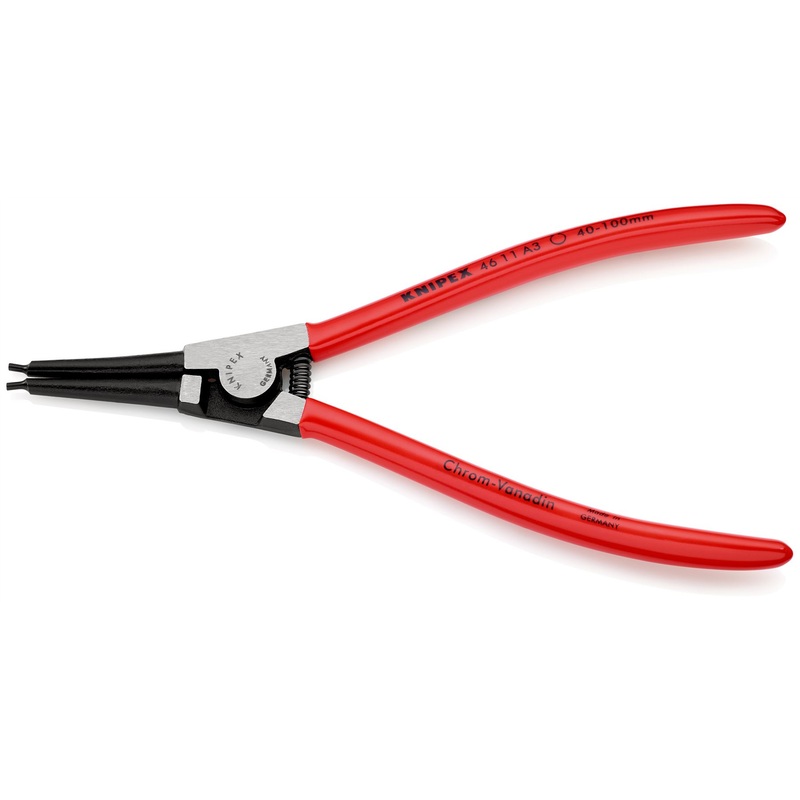 KNIPEX Circlip Pliers for External Circlips on Shafts 210mm 2.3mm Diameter Tips 46 11 A3
