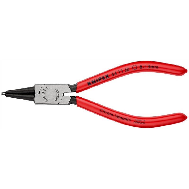 KNIPEX Circlip Pliers for Internal Circlips in Bore Holes 140mm 0.9mm Diameter Tips 44 11 J0