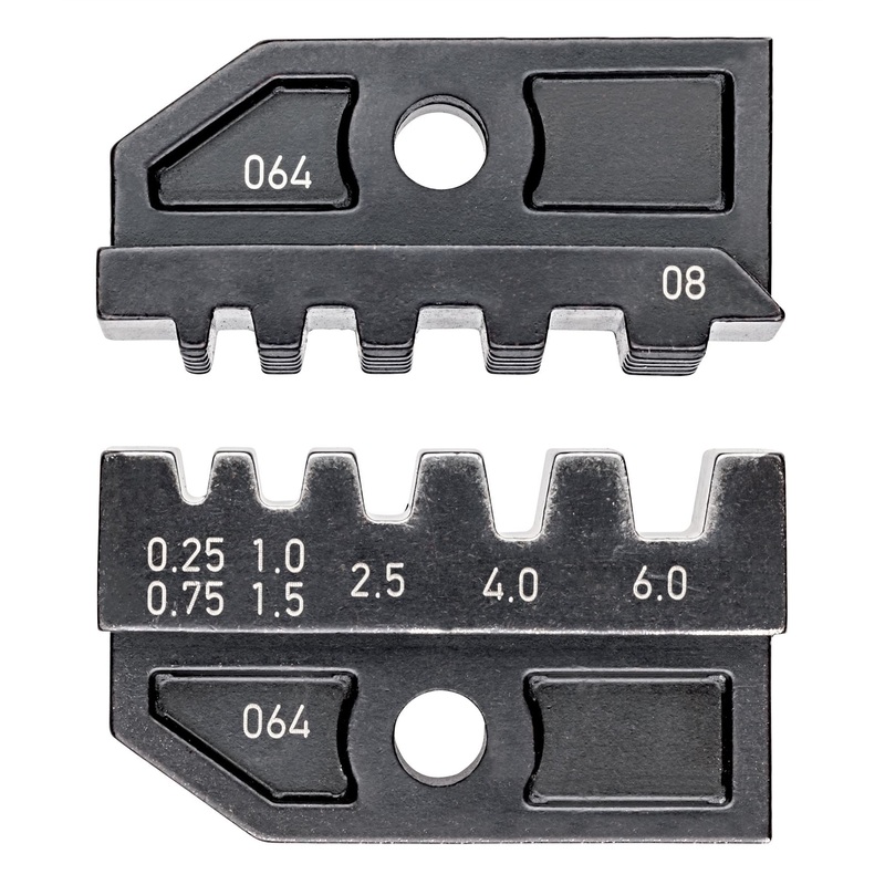 KNIPEX Die Set for Crimp System Pliers Insulated and Non Insulated Wire Ferrules 0.25-6mm 97 49 08