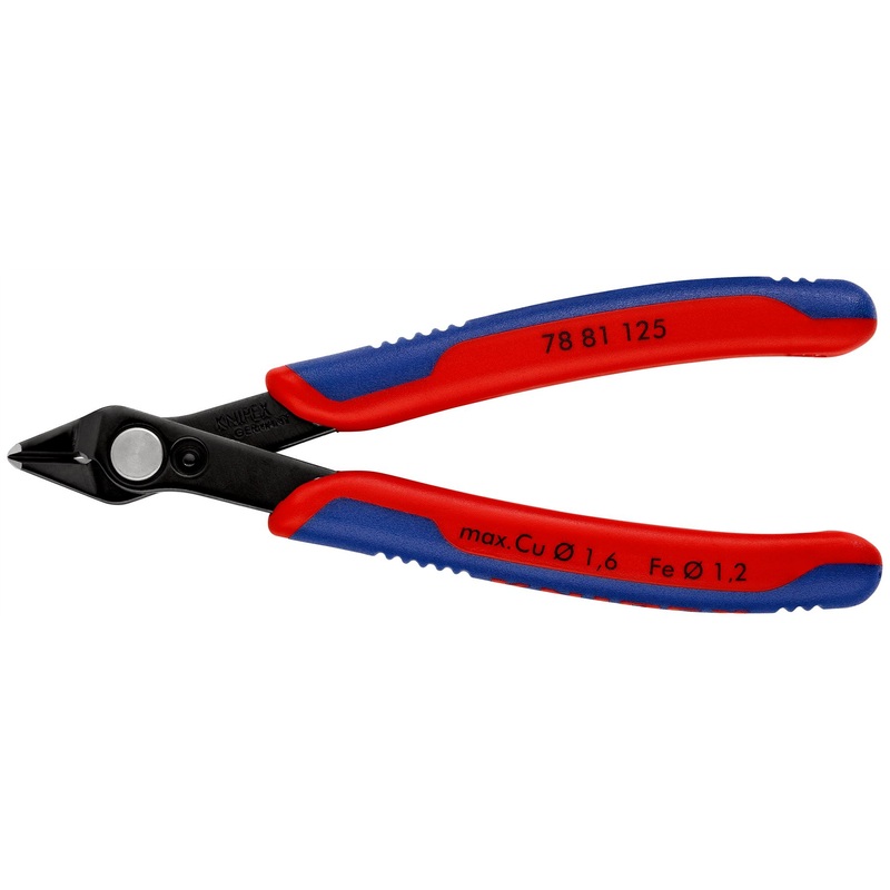 KNIPEX Electronics Super Knips Precision Cutting Pliers 125mm Multi Component Grips 78 81 125