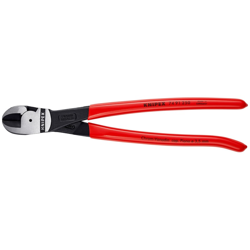 KNIPEX High Leverage Centre Cutter Cutting Pliers 250mm Plastic Coated Handles 74 91 250