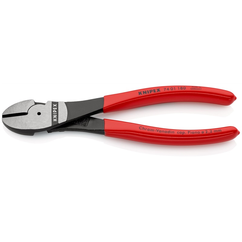 Knipex High Leverage Diagonal Side Cutting Pliers 180mm 74 01 180