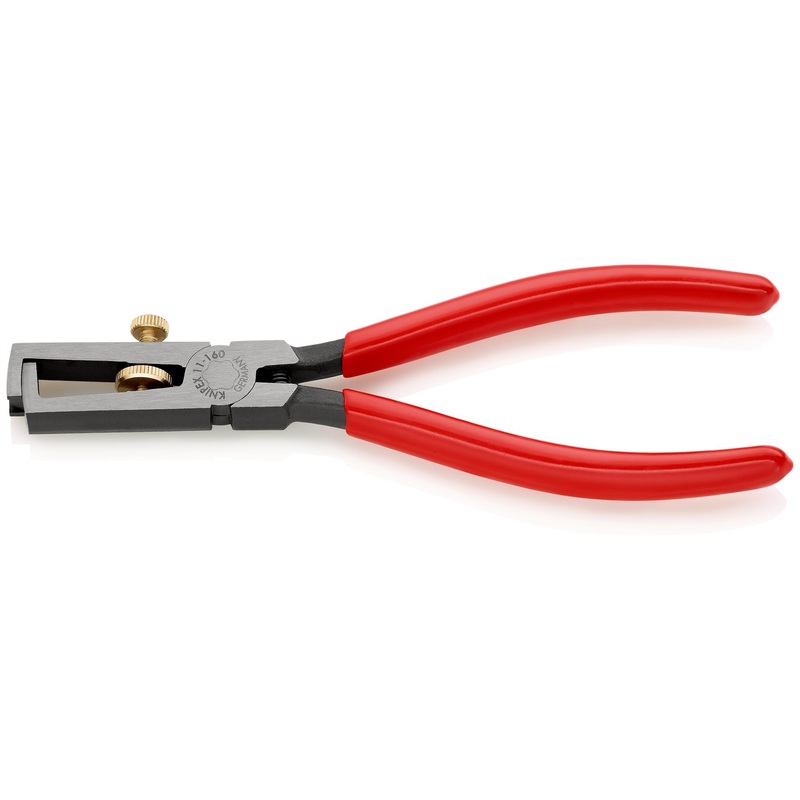 KNIPEX Insulation Stripper with Opening Spring 160mm Plastic Coated 11 01 160