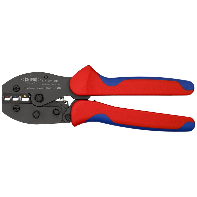 KNIPEX PreciForce Crimping Pliers for Insulated Connectors 0.5-6.0mm 220mm 97 52 36 SB