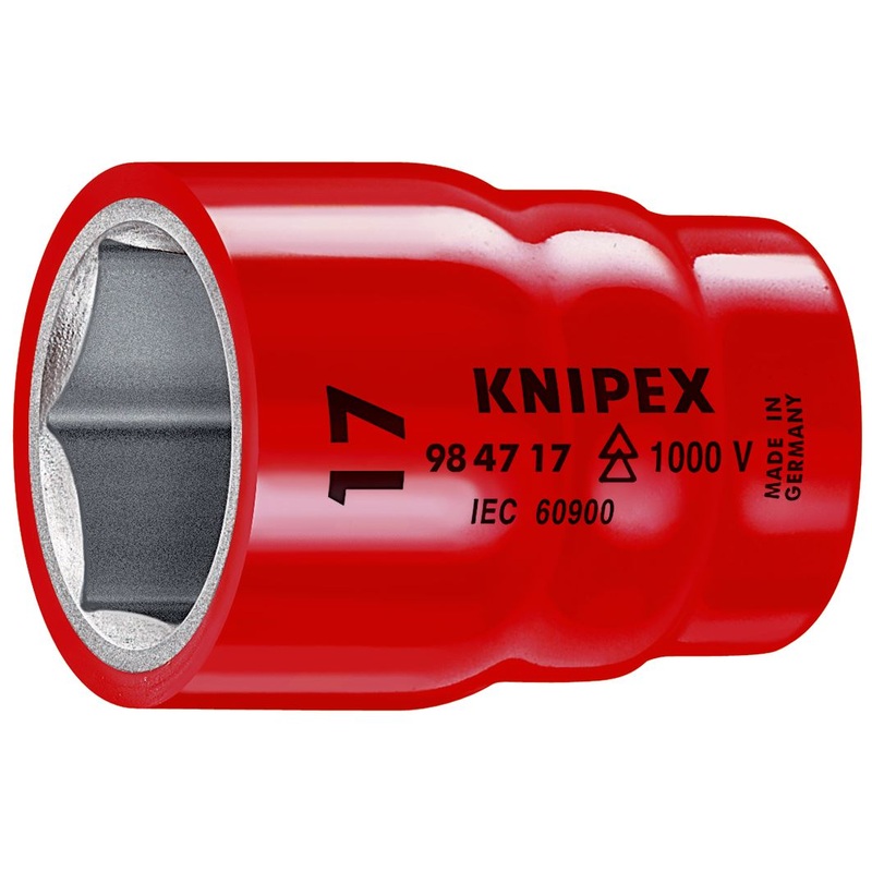 KNIPEX Socket VDE Insulated 13mm 1/2" Drive 6 Point 98 47 13