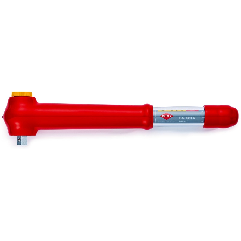 KNIPEX Torque Wrench VDE Insulated 1/2" Drive Reversible 5-50Nm 385mm 98 43 50