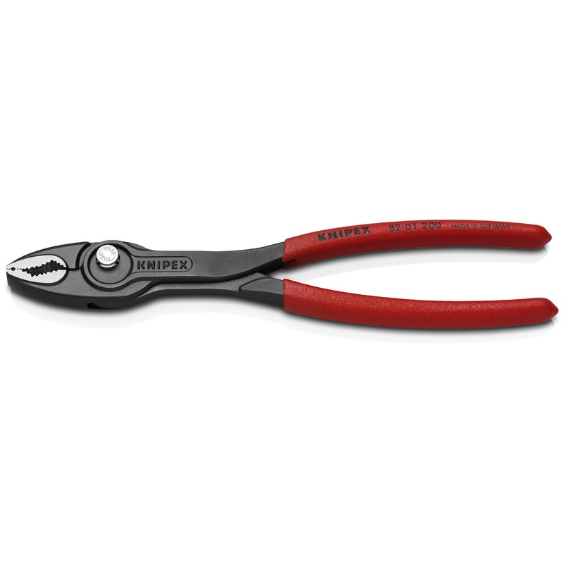 KNIPEX TwinGrip Slip Joint Pliers Front and Side Grip 200mm Plastic Coated Handles 82 01 200 SB