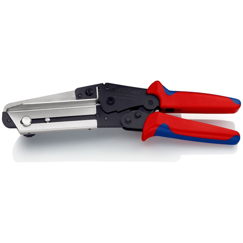 Knipex Vinyl Cutting Shears for Cable Duct Multi Component Grips 110mm Blade Length 95 02 21