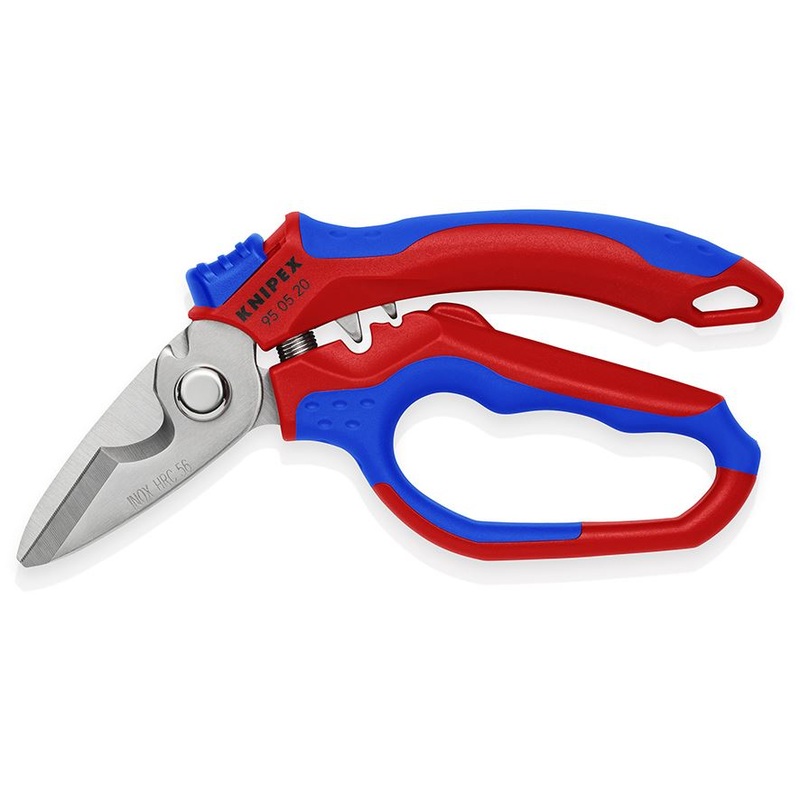 Knipex Angled Electricians Shears Scissors 160mm Multi Component Grips 95 05 20 SB