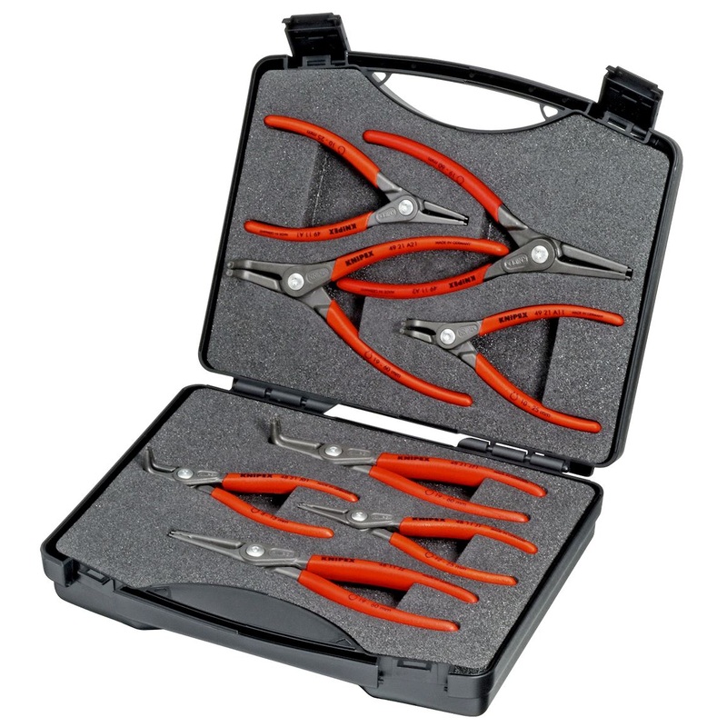 Knipex Circlip Pliers Tool Box SRZ 8 Piece Internal External Plier 00 21 25