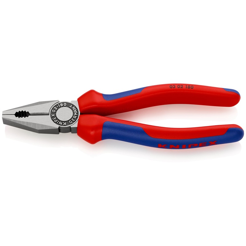 KNIPEX Combination Pliers 180mm Multi Component Grips 03 02 180 SB
