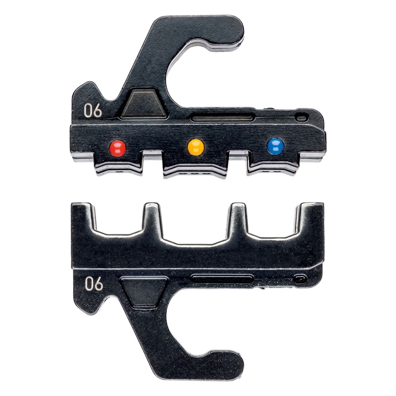 KNIPEX Die Set for MultiCrimp Insulated Cable Lugs Plug Connectors and Butt Connectors 97 39 06