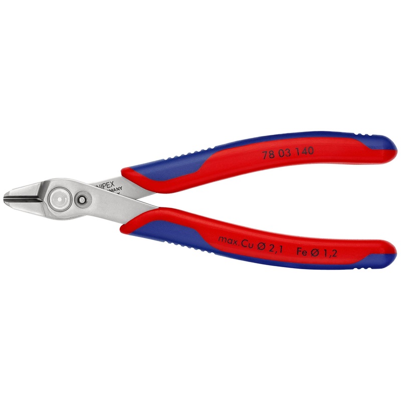 KNIPEX Electronics Super Knips XL Precision Cutting Pliers 140mm Multi Component Grips 78 03 140 SB