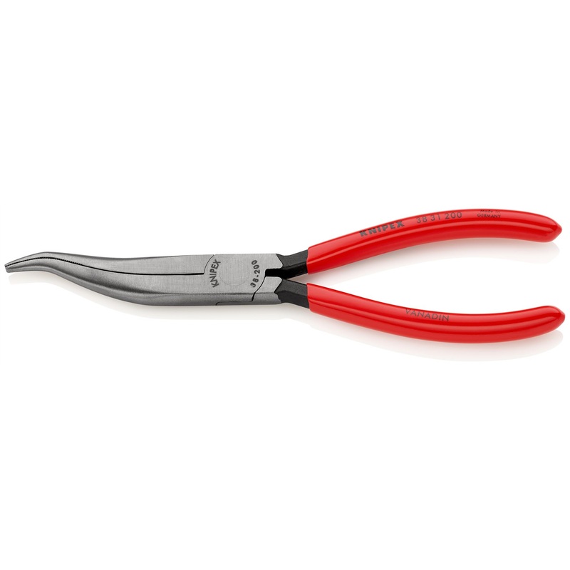 Knipex Mechanics Pliers 200mm Cranked Half Round Jaws 38 31 200