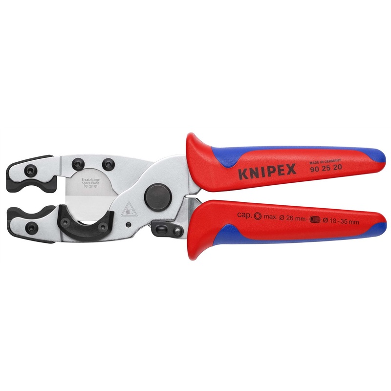 KNIPEX Pipe Cutter for Composite Pipes and Protective Tubes 210mm Multi Component Grips 90 25 20