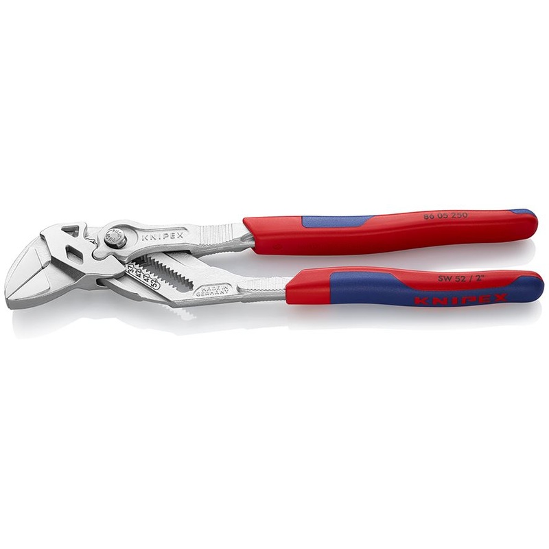 KNIPEX Pliers Wrench Slip Joint Plier 250mm Chrome Multi Component Grips 86 05 250 SB