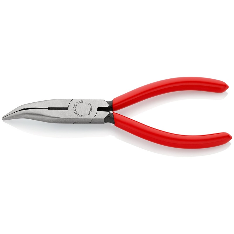 Knipex Snipe Nose Side Cutting Radio Pliers 40 Degrees Angled Jaws 160mm 25 21 160