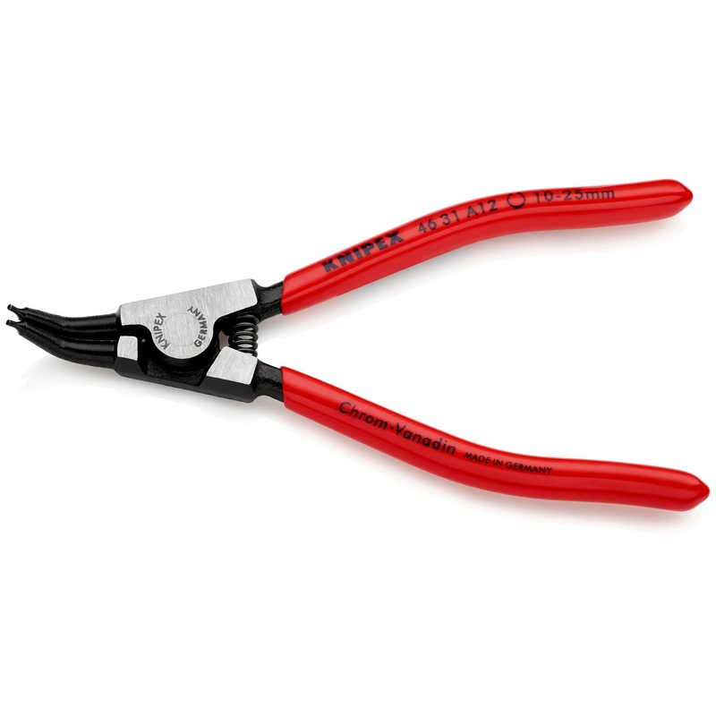 KNIPEX Circlip Pliers for External Circlips on Shafts 45 Angled 130mm 1.3mm Diameter Tips 46 31 A12
