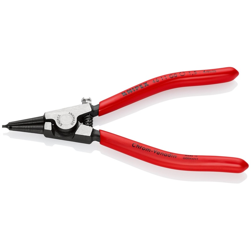 KNIPEX Circlip Pliers for Grip Rings on Shafts 140mm 0.9mm Diameter Tips 46 11 G0