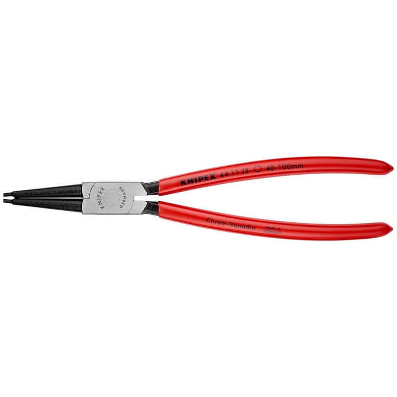 KNIPEX Circlip Pliers for Internal Circlips in Bore Holes 225mm 2.3mm Diameter Tips 44 11 J3