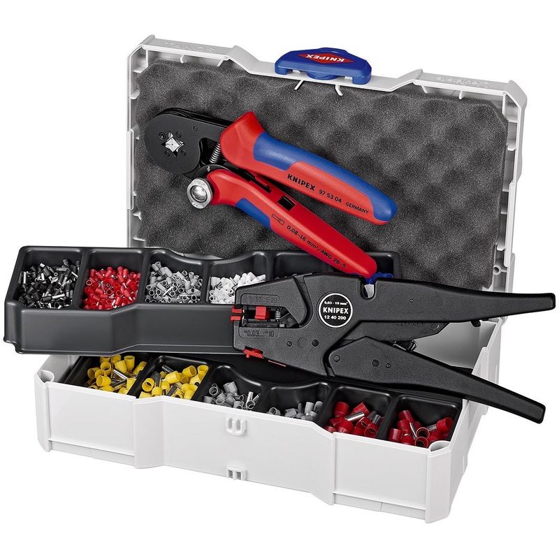 KNIPEX Crimp Assortment Set for Wire Ferrules in TANOS MINI-systainer Box 97 90 10