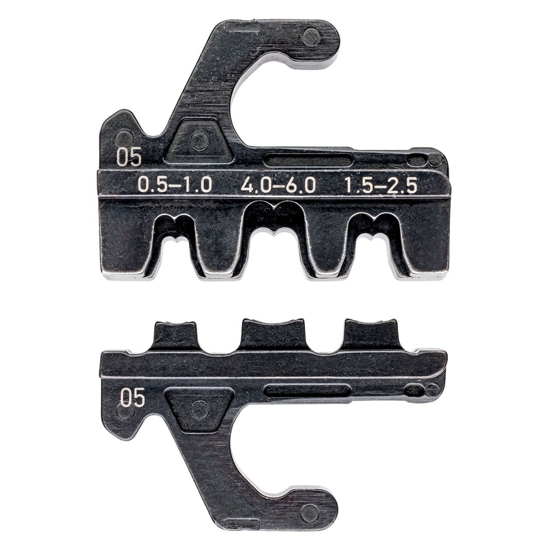 KNIPEX Die Set for MultiCrimp Non Insulated Open Plug Type Connectors Plug Width 4.8 + 6.3mm 97 39 05