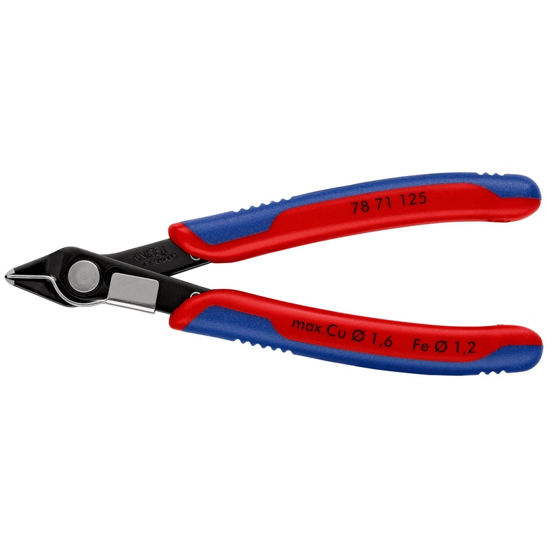 KNIPEX Electronics Super Knips Precision Cutting Pliers 125mm Multi Component Grips 78 71 125